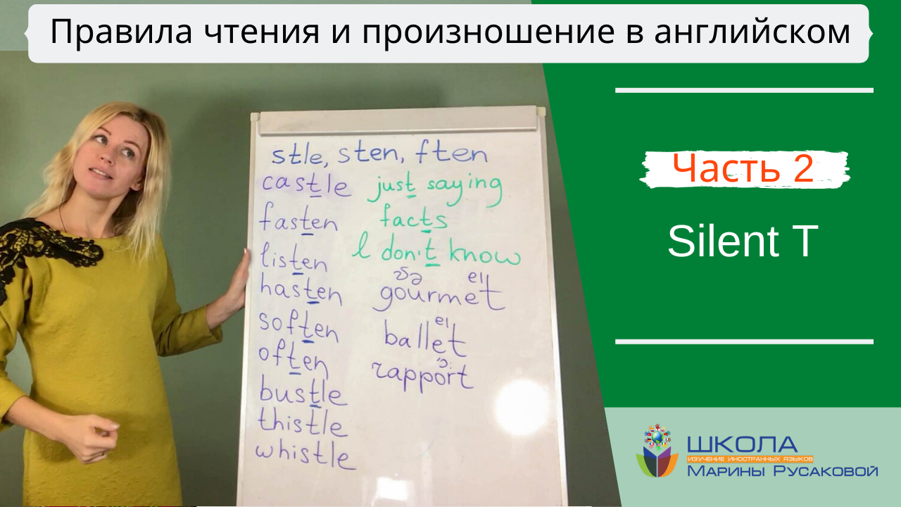 Сегодня говорим о “Silent T”